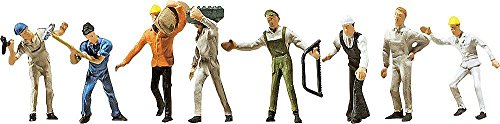 Faller 151051 Construction Workers 8/HO Scale Figure Set