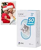 Liene Zink Photo Paper 2x3″ 50 Sheets, Premium Photo Printer Paper w/Adhesive Back, Waterproof, Smudge Proof, Tear Proof, Instant Photo Paper Compatible w/Liene 2x3″ Photo Printer Scrapbook