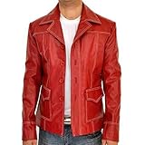 TESSUTY Tyler Durden Jacket | Fight Club Jacket | Tyler Durden Fight Club Leather Jacket, M