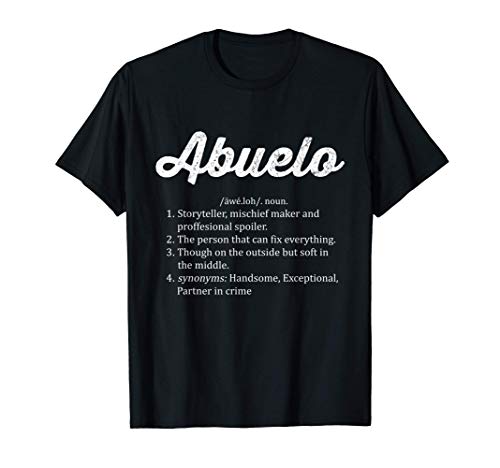 Mens Abuelo Definition Gift for Abuelo grandaddy Funny Spanish T-Shirt