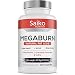 Produktbild Megaburn Fatburner: L-Carnitin-Tartrat, Garcinia Cambogia, Himbeerketone, Löwenzahn, Stoffwechselstimulatoren, natürliches Diuretikum, Stimmungsstabilisator, Appetitzügler - 100 Kapseln