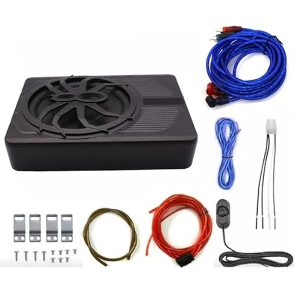Głośnik Wysokotonowy Car Audios System audio samochodowego 120 W: 10-calowy subwoofer, czysty bas i montaż ultracienkich głośników pod siedzeniem
