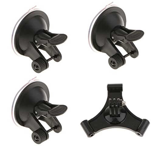 Adaptador de montagem Almencla + 3 peças de suporte de ventosa para câmera de baixo ângulo para Hero