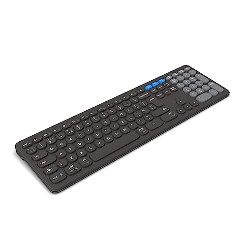 ZAGG Pro Keyboard 17 - Full-Size Wireless Charging Desktop Keyboard - Multi-Device Pairing - Compatible with Windows, macOS, iOS, Android, ChromeOS - Ergonomic Design for Efficient, Comfortable Typing by ZAGG - Used condition - US$34.32