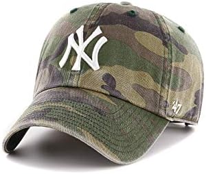 '47 New York Yankees Clean Up Hat Cap Army Camo/White