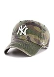'47 New York Yankees Clean Up Hat Cap Army Camo/White