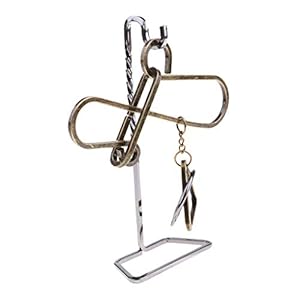 Baoblaze IQ EQ Teaser Toy metalen ring, Chinese puzzel, stijl 6