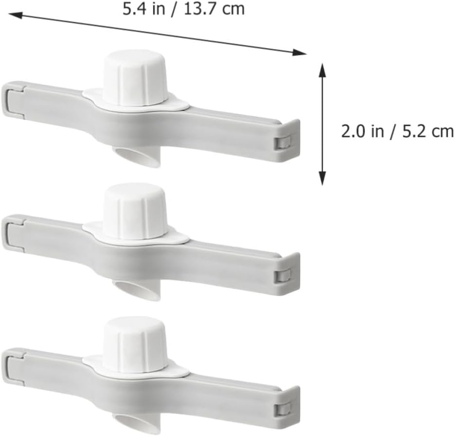 CALLARON Food Bag Sealing Clips Pp Material with Discharge Nozzle 3pcs Food Pour Sealing Clamps for Keeping Snacks Fresh and Easy to Pour