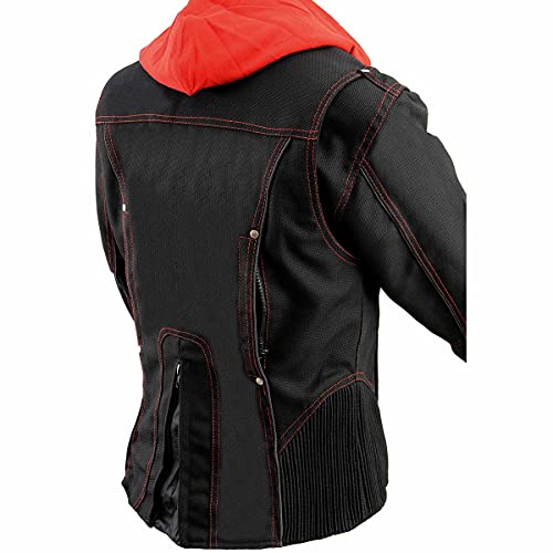 Milwaukee Leather Women's Textile Motorcycle Riders Jacket with Hoodie - Year Round Wear - 4X-Large - 4X by Milwaukee Leather - Used condition - Image 2