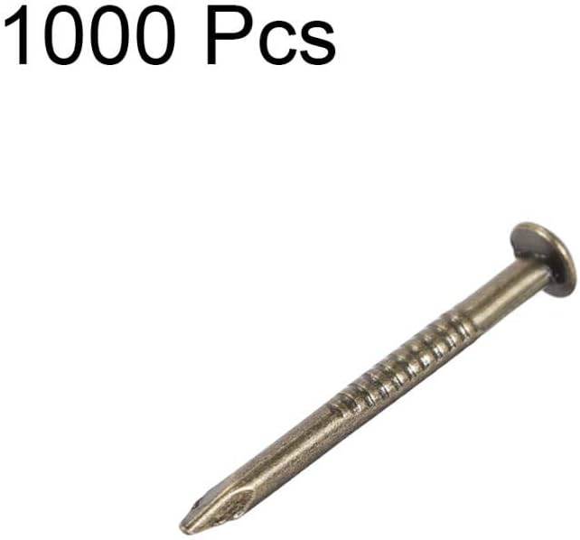 Stainless Steel Hardware Nails, 1000pcs 1.5mmx19mm Small Carbon Steel Tiny Nails for DIY Decoration Picture Wooden Box Household Accessories