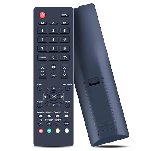 GOUYESHO Nuevo Mando a Distancia de Repuesto para televisores TD Systems K49DLM8U K24DLM7F K32DLM10H K24DLM10H K32DLM7H K55DLM8U K40DLM7F K50DLM8F K32DLM10 K32DLM8HS K32DLM8S K32FMN9GT (sin Voz)