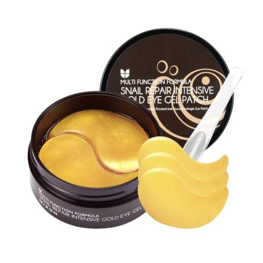Under Eye Collagen Patches Eye Masks with 24K Gold and Snail, Eye Gel Treatment Masks for Puffy Eyes, Eye Pads for Dark Circles, Under Eye Bags, Anti Wrinkle, Moisturizing Improves Elasticity 30 PAIRS (Gold & Snail)