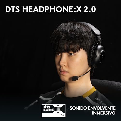 Miniatura 6 de Logitech G PRO X 2 LIGHTSPEED Auriculares gaming inalámbricos, mic. brazo desmont., transductores grafeno 50 mm, DTS:X 2.0-7.1 Surround, Bluetooth/USB/3.5 mm Aux, PC, PS5, PS4, Nintendo Switch - Negro