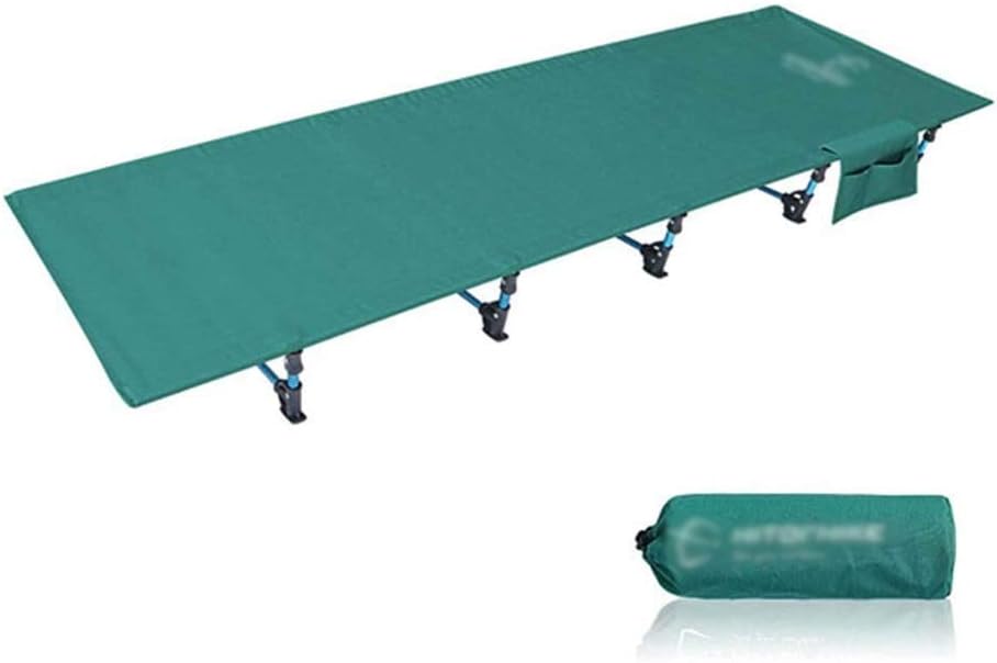 Outdoor Folding Single Bed Camp Bed 600DPVC Coated Oxford Cloth Adults Youth Outdoor Travel Hiking Fishing Bed