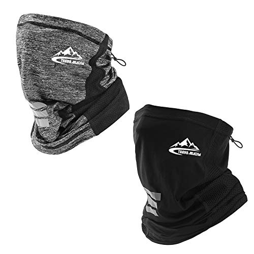 TAGVO Summer UV Protection Face Dust Face Cover,Anti Air Pollution Smoke Face Scarf Dust Cover Reusable Face Neck Warmer Gaiter Bandana with Adjustable Strap for Sport,Outdoor,Fishing,Cycling