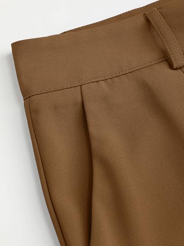 CIDER Milk Tea Pleated Wide Leg Trousers4