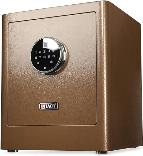 Intact Compact Quick Access Biometric Fingerprint Safe With Nex-Gen Full Keypad Module Tall Bronze by Eylar