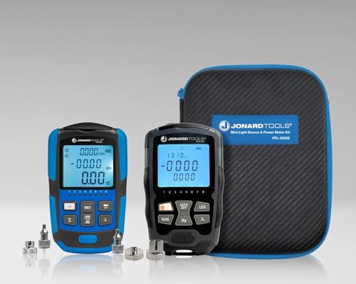 Jonard Tools FPL-5050S �~�j���t�@�C�o�[�p���[���[�^�[&�����L�b�g�A�V���O�����[�h1310/1550nm�A�������e�X�^�[�AVFL�����ARJ45�P�[�u���e�X�^�[