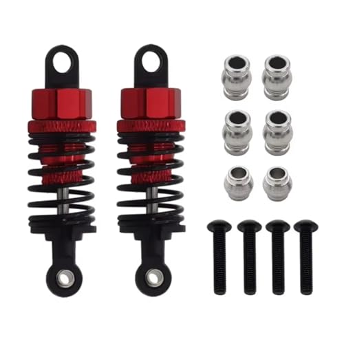 RC�J�[�I�C���V���b�N�A�u�\�[�o�[ For Tamiya For TT01 For TT02 1/10 RC�J�[�A�b�v�O���[�h�p�[�c�A�N�Z�T���[���^���V���b�N�A�u�\�[�o�[�I�C���_���p�[�Z�b�g(Red,2pcs)
