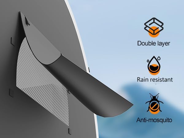 39.4" Larger Storage Shed Tent for Bike Motorcycle ebike eScooter Lawn Mower Outdoor Canopy Shelter Protection with Water Resistant Dustproof Windproof and Sunproof for RV Travel - Image 9