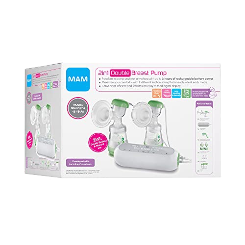 MAM tire-lait électrique double portable 2 en 1 et biberons - 2