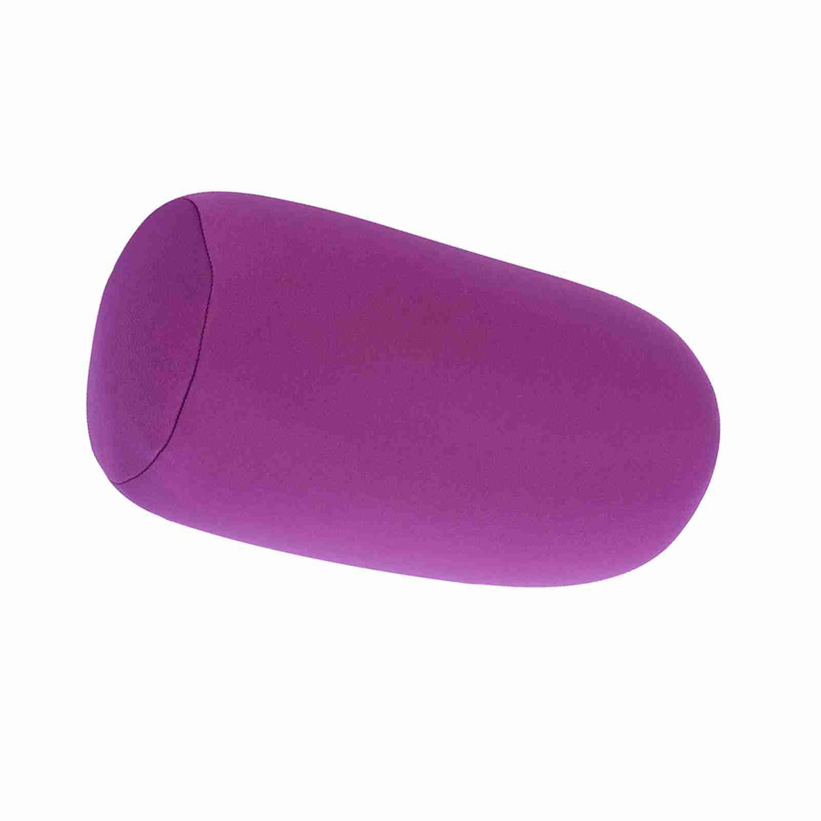 Oreiller en Rouleau de Coussin de Dos en Microbilles pour Un Soutien du Cou et Un Sommeil Confortable, à la Maison et en Voyage, 1 Oreiller (Purple)