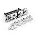 SRFDM Mk4 Mk5 Golf 4 Golf 5 Chrome Noir Brillant VW Golf R32 Grille Avant Et Emblème D'Insigne De Camion R32 Autocollant De Logo De Bateau 1999-2008 (2Pcs) (Couleur: Chrome)