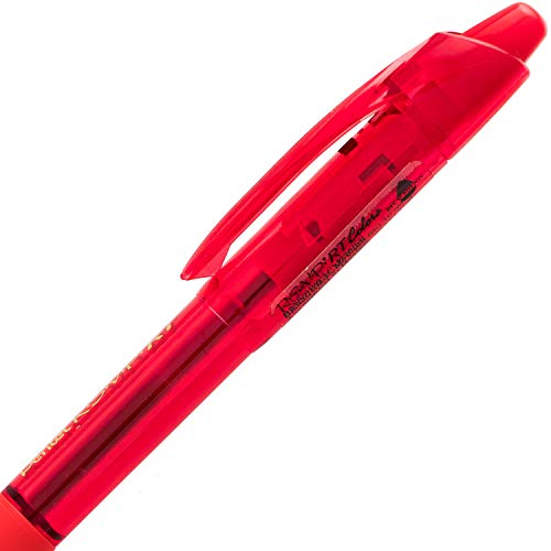 Rsvp Rt Colors Retractable Ball Point Pen, Medium Line, Red Barrel, Red Ink, Box Of 12 (Bk93Crb-B) #TOP3