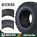 Set 4 Wolf Pack 18X8.50-8 Golf Cart Tires Non-Directional Tubeless Tire Multi-Terrain Tire with Superior Traction and Mud-Resistant Self-Cleaning Tread Design for Long-Lasting Performance