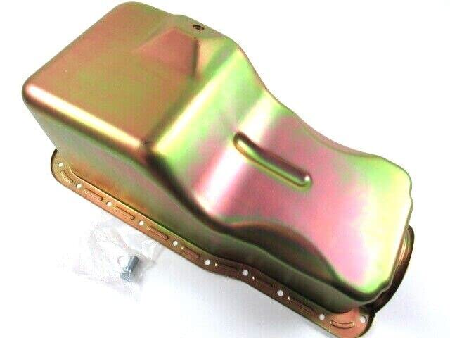 1965-1977 Compatible with Ford 351w Steel Front Sump 5qt Oil Pan Zinc Finish E44111Z