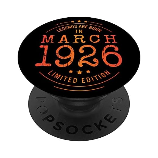 Cumpleaños Marzo 1926 Edición Limitada Regalo February PopSockets PopGrip Intercambiable