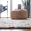 SAFAVIEH Cape Cod Collection Accent Rug - 2' x 3', Beige & Multi, Handmade Boho Braided Circles Jute & Cotton, Ideal for High Traffic Areas in Entryway, Living Room, Bedroom (CAP203B)