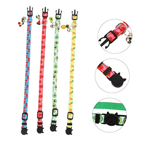 Collar de frutas para gatos set de accesorios cómodos de aguacate 8
