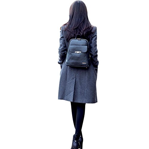 Copi Women's Simple Modern Design Deluxe Fashion Small Backpacks Navy #TOP7