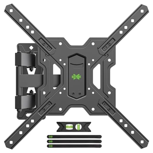 USX-MOUNT TV Wandhalterung Schwenkbar Neigbar für 26-55 Zoll LED, LCD, OLED, 4K Fernseher, TV Halterung max.VESA 400x400mm, Universal Fernseher Wandhalterung Ausziehbar, Fernseher Halterung Schwenkbar