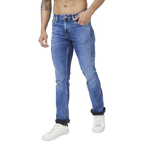 Image of Spykar Men's Rafter Boot Cut Mid-Rise Casual Jeans