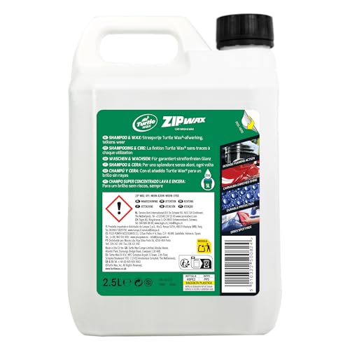 Nettoyage de voiture sans trace avec le Zip Wax de Turtle Wax 2.5L