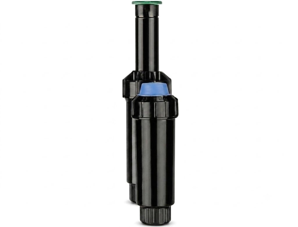 Difusor de riego KRain 5cm con Tobera KVF-15 | Alcance 4,5 m | Pack 50 Aspersor Regulable 0º a 360º | Riego Preciso de Jardin