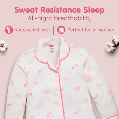 Image of LuvLap Boys & Girls Night Suit Regular Fit 100% Cotton Full Sleeve Nightsuit