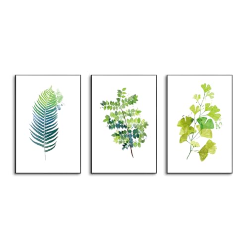 3枚 アートパネル 北欧 グリーン 緑の葉 鉢植え 植物 モダン 壁アート インテリア 絵画 ポスター キャンバスアート 壁飾り 壁掛け 3パネル おしゃれ アートボード 壁掛け インテリア ソファの背景 壁の絵 おしゃれ 贈り物 アルミ合金枠きの完成品