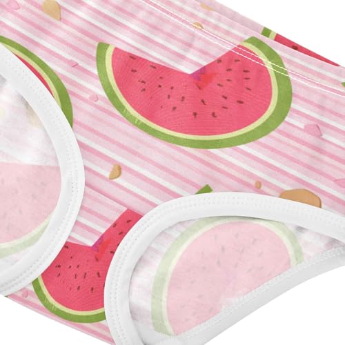 Animal Girls Underwear Toddlers 2t Cotton Panties Little Girl Cute Watermelon Pink Striped Briefs Undies Kids4