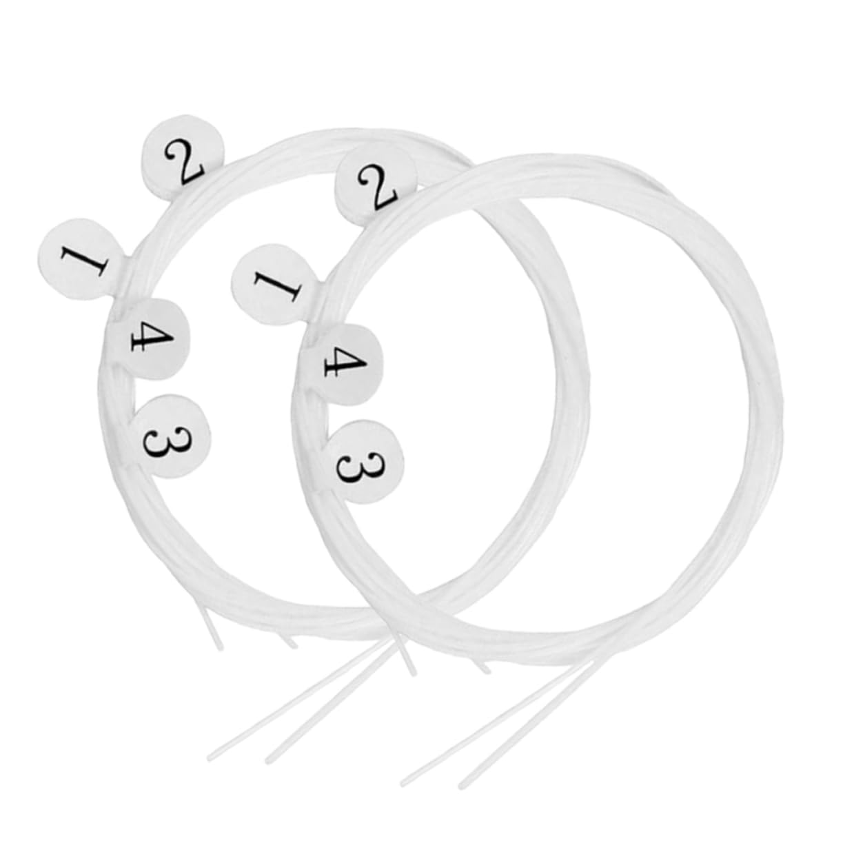 SUPVOX 8pcs Nylon Ukulele String Set Durable Replacement Strings for Sound Ukulele Accessory for Musicians and Beginners Enhance Your Playing Experience with Stylish Design