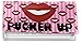 Lips (Pucker Up) Vinyl Checkbook Cover