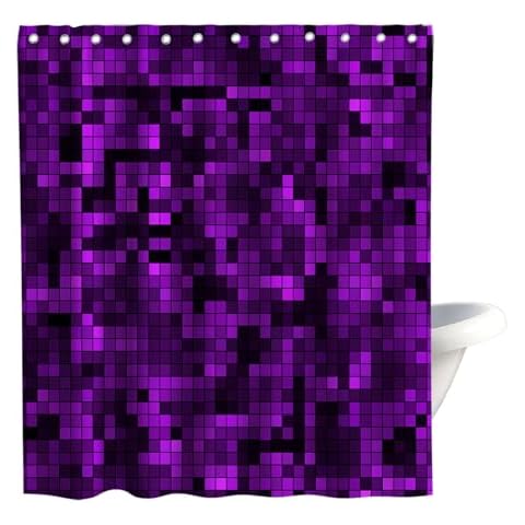 Final Friday Dreamy Purple Shower Curtain Set Cover