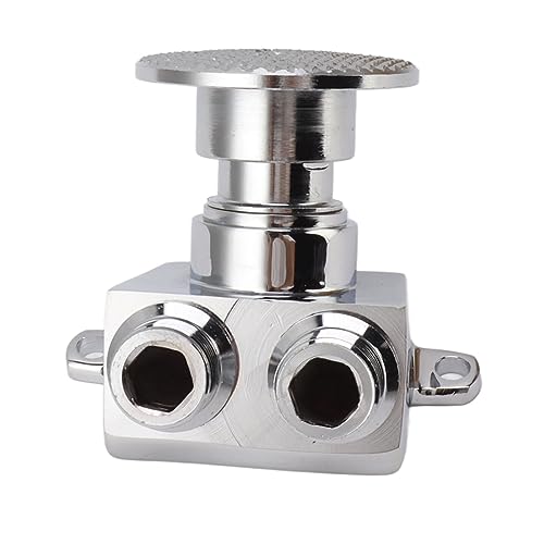 MUNEFE Fußbetätigter Wasserhahn,Kupfer Berührungslos Fußpedal Wasserventil, Fußpedalverntil Für Badezimmer Waschbecken Wasserhahn