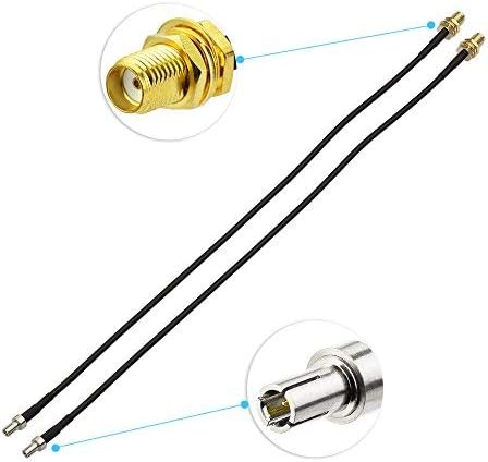 Bingfu 4G LTE Antenna SMA Cable TS9 Male to SMA Female Bulkhead Adapter Cable with RG174 30cm 11.8inch SMA Extension Cable 2pcs for Wireless Bluetooth Modem GSM Mobile Hotspots HUAWEI Router