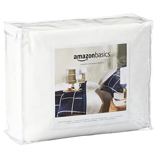 Amazon Basics - Funda hipoalergénica para colchón - 135 x 190 x 20 cm