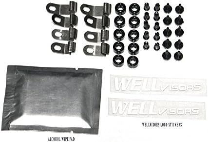 Miniatura 8 de WellVisors Viseras de ventana deflectores de viento compatibles con Mazda 2006-2015 Mazda 5 Premium Series protectores de lluvia 3-847MZ006