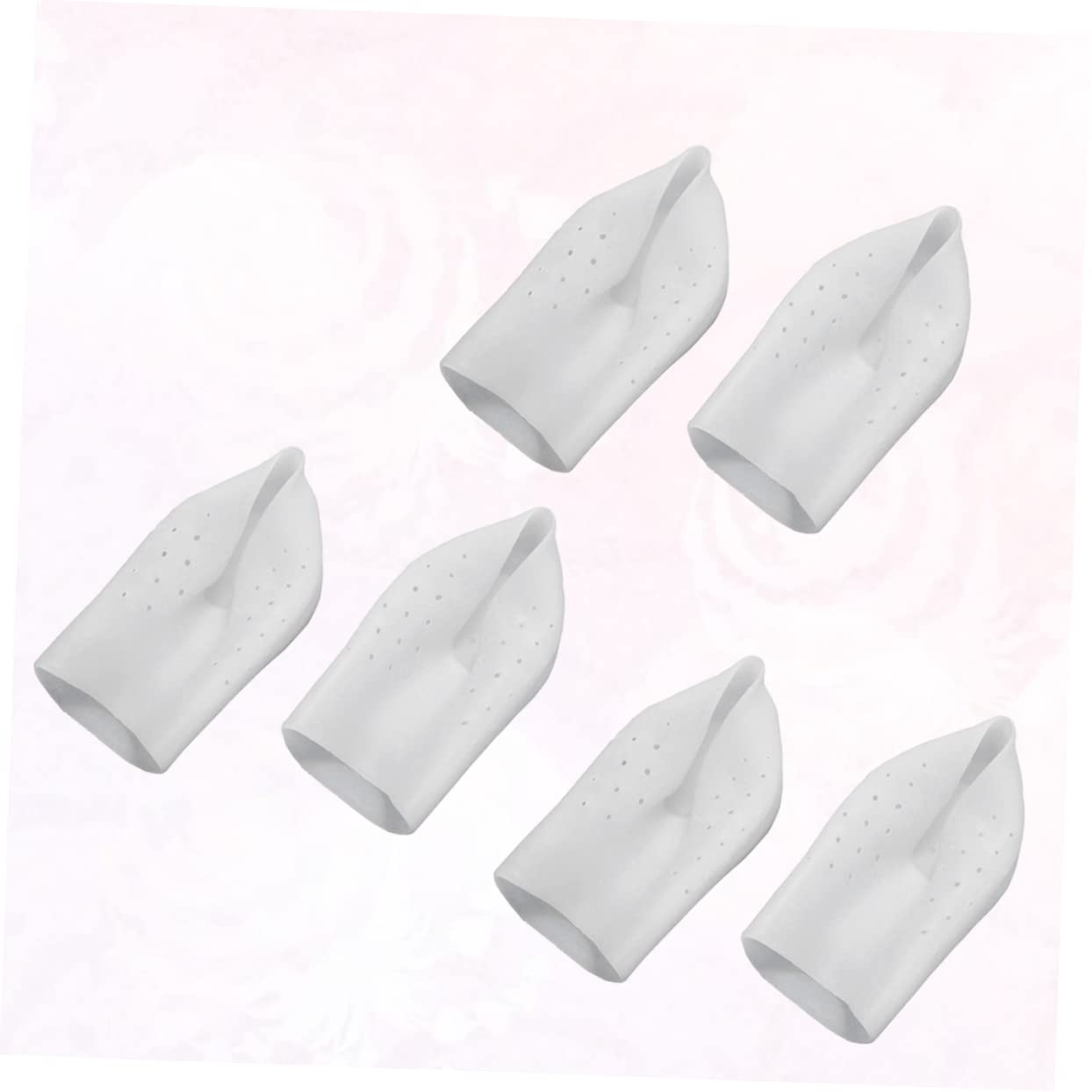 Didiseaon 3 Pack Heel Socks Ankle Cover Breathable Air Holes Soft Silicone for for Day Wear