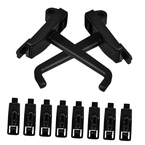 Garneck 10pcs Heavy Duty Adhesive Hooks for Pegboard Tool Hanging Organizer Garage Office Home